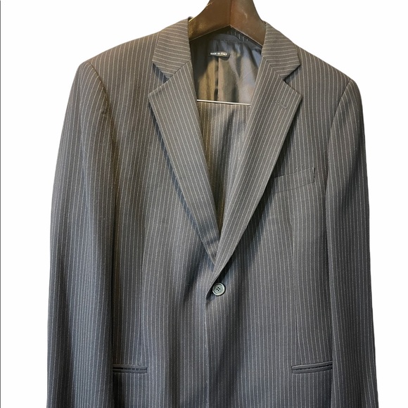 Giorgio Armani Navy Blue Pinstripe Suit Men